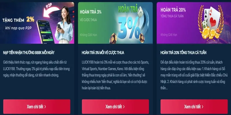Ưu đãi nạp tiền lần đầu cho Casino Trực tuyến Vando88